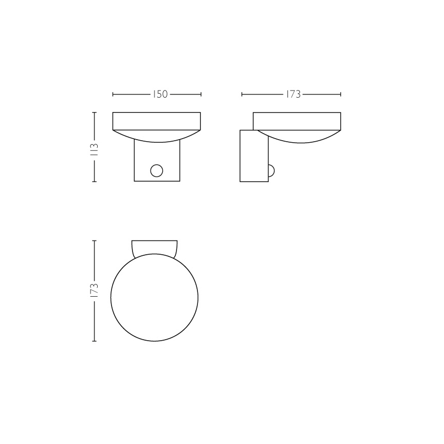 Philips 16491/47/P0 - LED Outdoor wall light with a sensor MYGARDEN COCKATOO 1xLED/8W/230V IP44