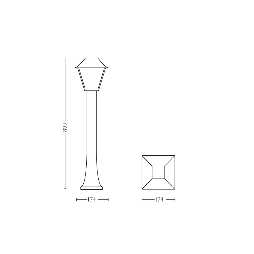 Philips - Outdoor lamp E27/60W/230V