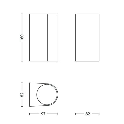 Philips - Outdoor wall light 2xGU10/35W/230V