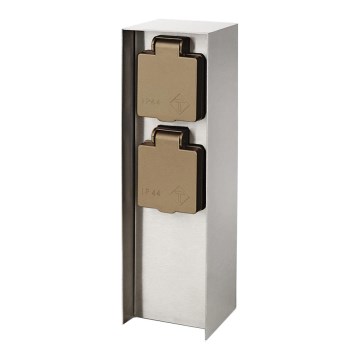 Philips 17108/47/16 - Outdoor socket column MYGARDEN ROCK 230V IP44 SCHUKO
