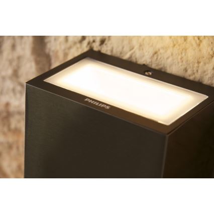 Philips 17209/47/16 - Outdoor wall light FLAGSTONE 3xLED/1W/230V IP44
