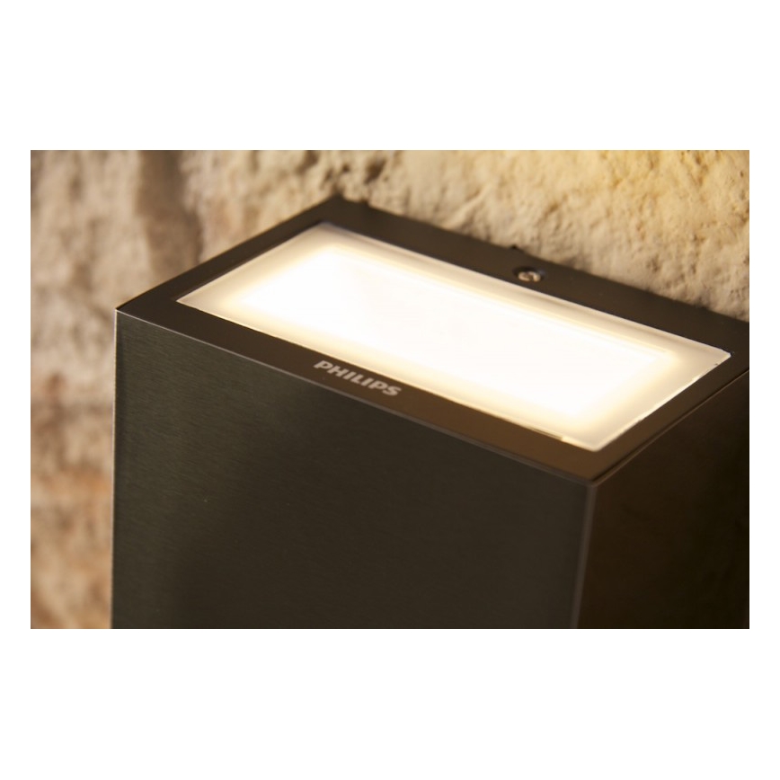 Philips 17209/47/16 - Outdoor wall light FLAGSTONE 3xLED/1W/230V IP44