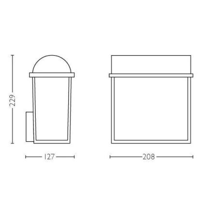 Philips - Outdoor wall light 2xE27/42W/230V IP44