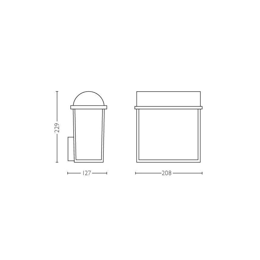 Philips - Outdoor wall light 2xE27/42W/230V IP44