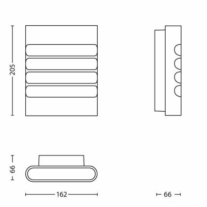 Philips - LED outdoor lighting 1xLED/3W/230V IP44