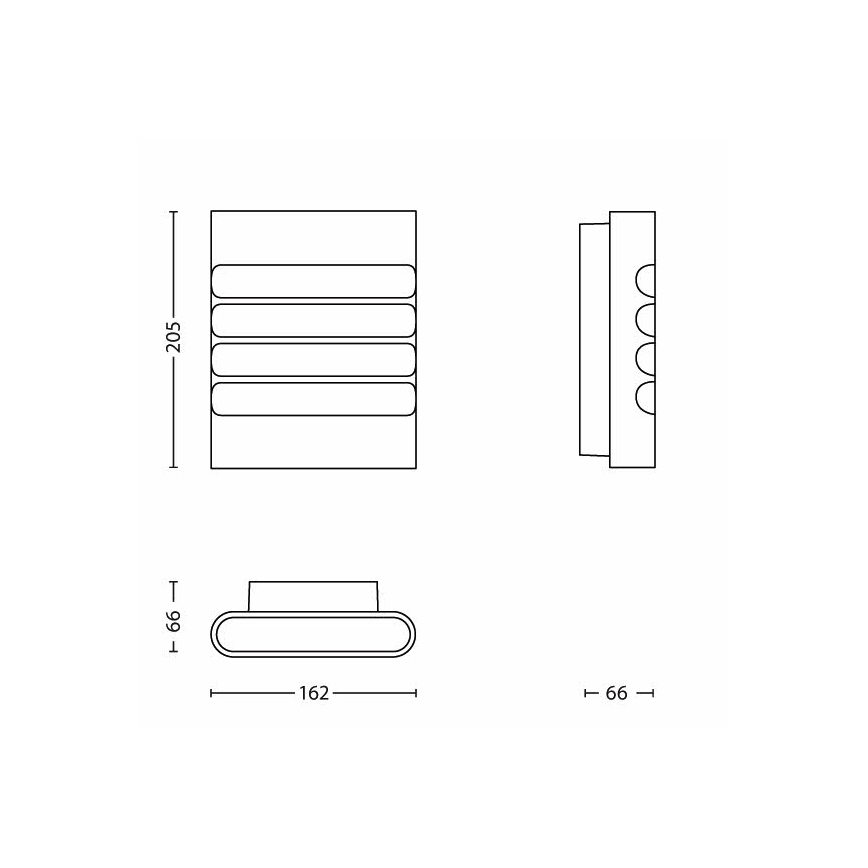 Philips - LED outdoor lighting 1xLED/3W/230V IP44