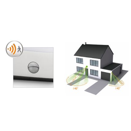 Philips - LED outdoor light with sensor LED/3W IP44