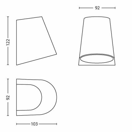 Philips - LED outdoor lighting 1xLED/3W/230V IP44