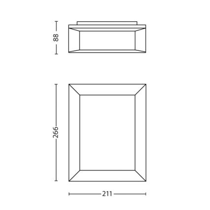 Philips - Outdoor wall light 1xLED/6W/230V IP44
