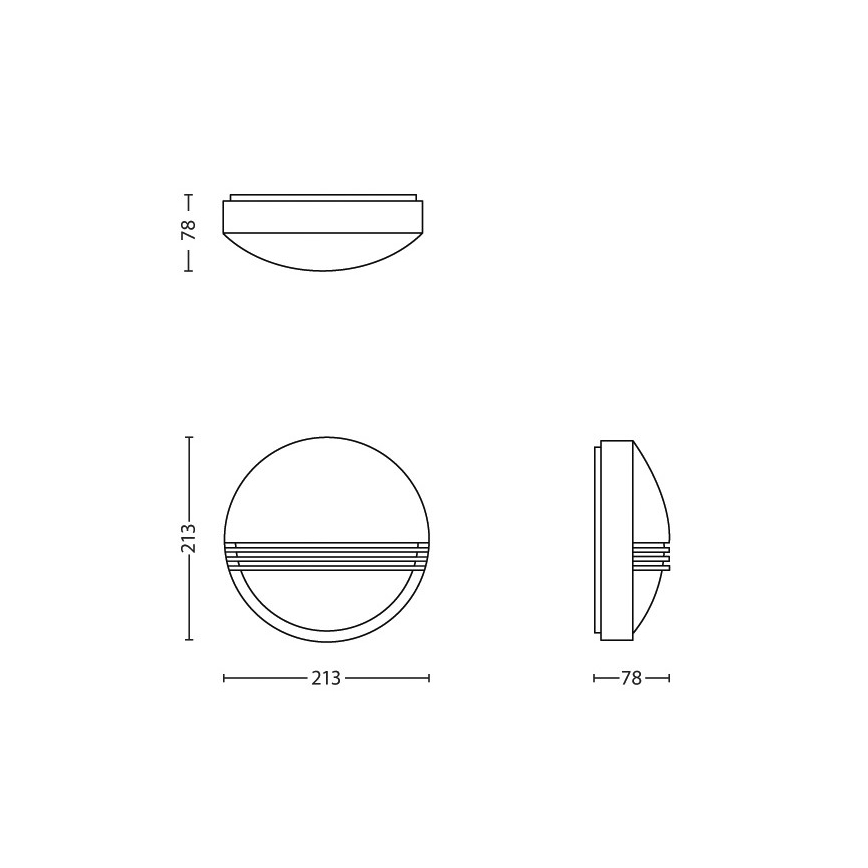 Philips - LED Outdoor wall light 1xLED/6W/230V IP44