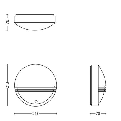 Philips - LED Outdoor wall light with a sensor 1xLED/6W/230V IP44