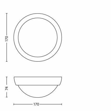 Philips - LED Outdoor light 1xLED/3,5W IP44