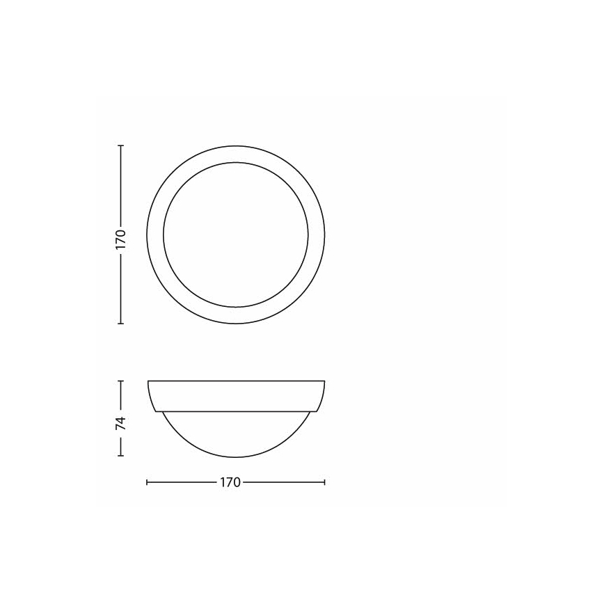 Philips - LED Outdoor light 1xLED/3,5W IP44