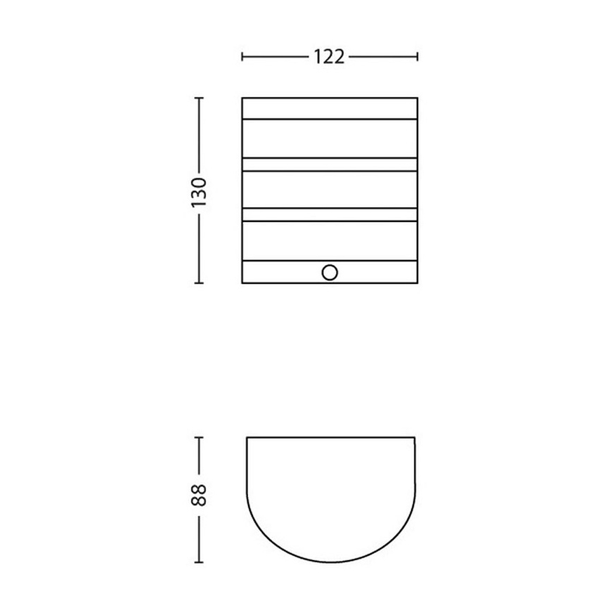 Philips - LED outdoor wall light with a sensor 1xLED/3W IP44