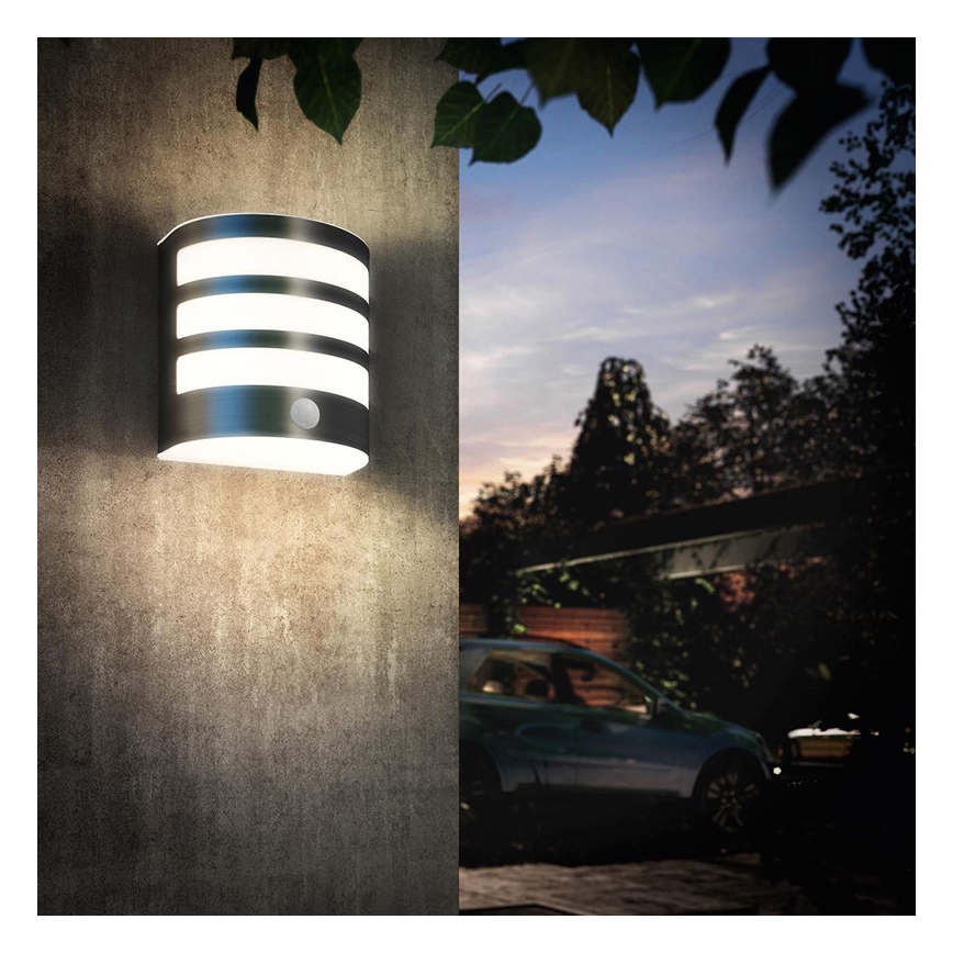 Philips - LED Outdoor Wall Light with Motion Sensor, 3W, IP44