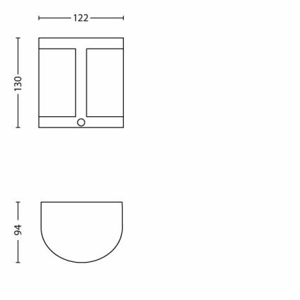 Philips - LED outdoor wall light with a sensor 1xLED/3,5W IP44
