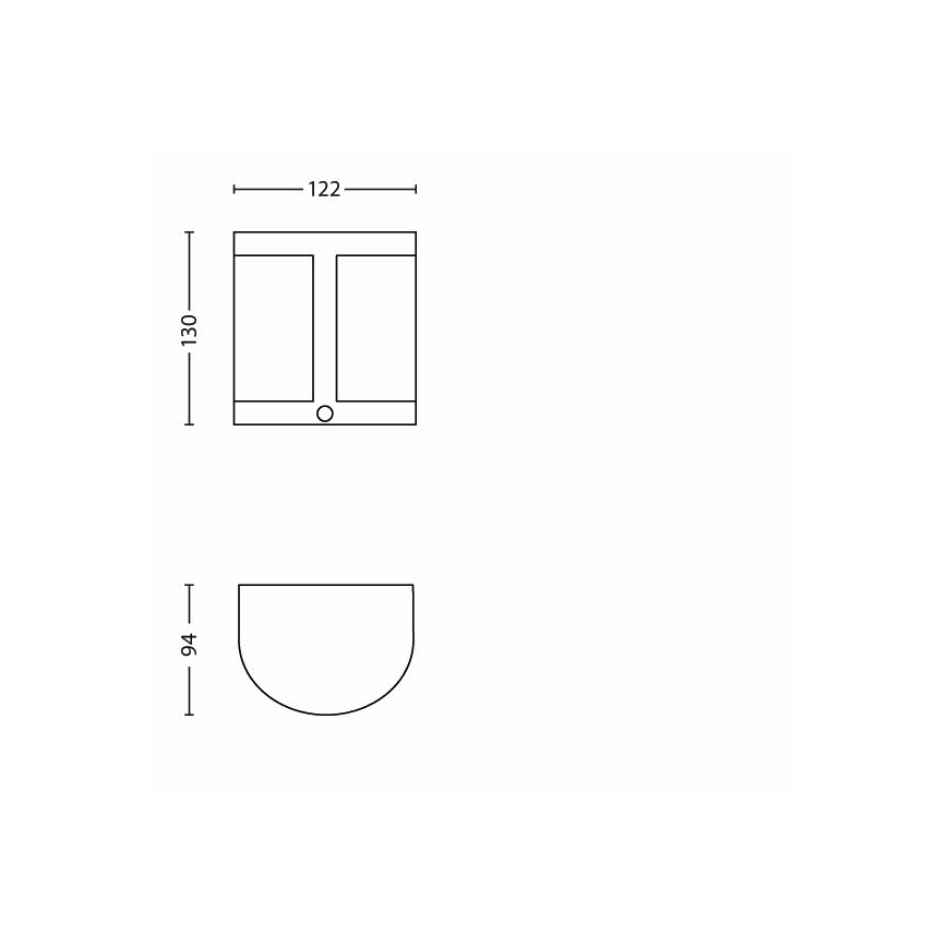 Philips - LED outdoor wall light with a sensor 1xLED/3,5W IP44