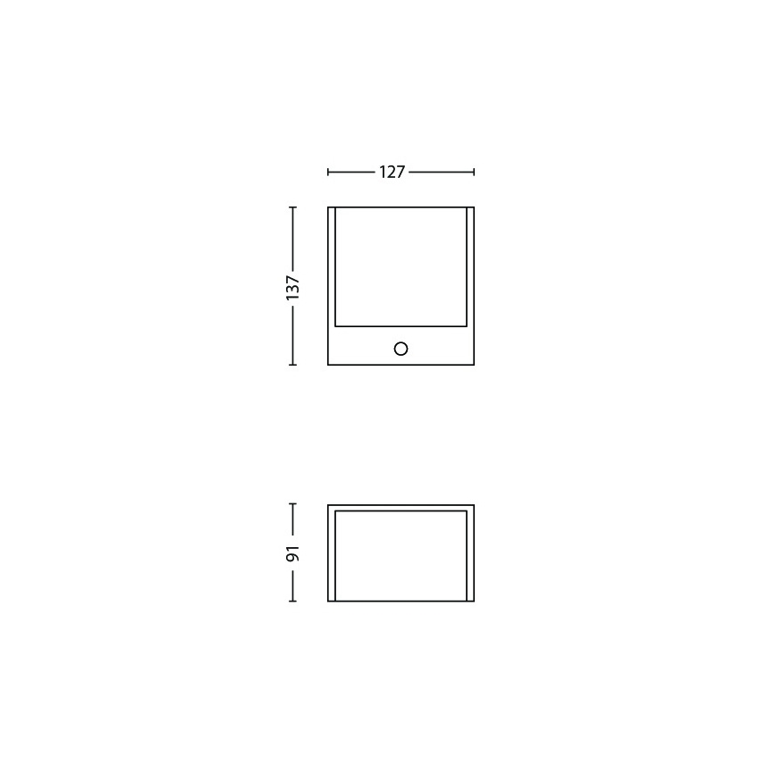 Philips - LED outdoor light with a sensor 1xLED/3.5W IP44