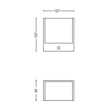 Philips - LED outdoor light with sensor LED/3,5W IP44