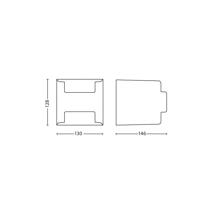 Philips - Outdoor wall light 2xLED/4,5W/230V IP44