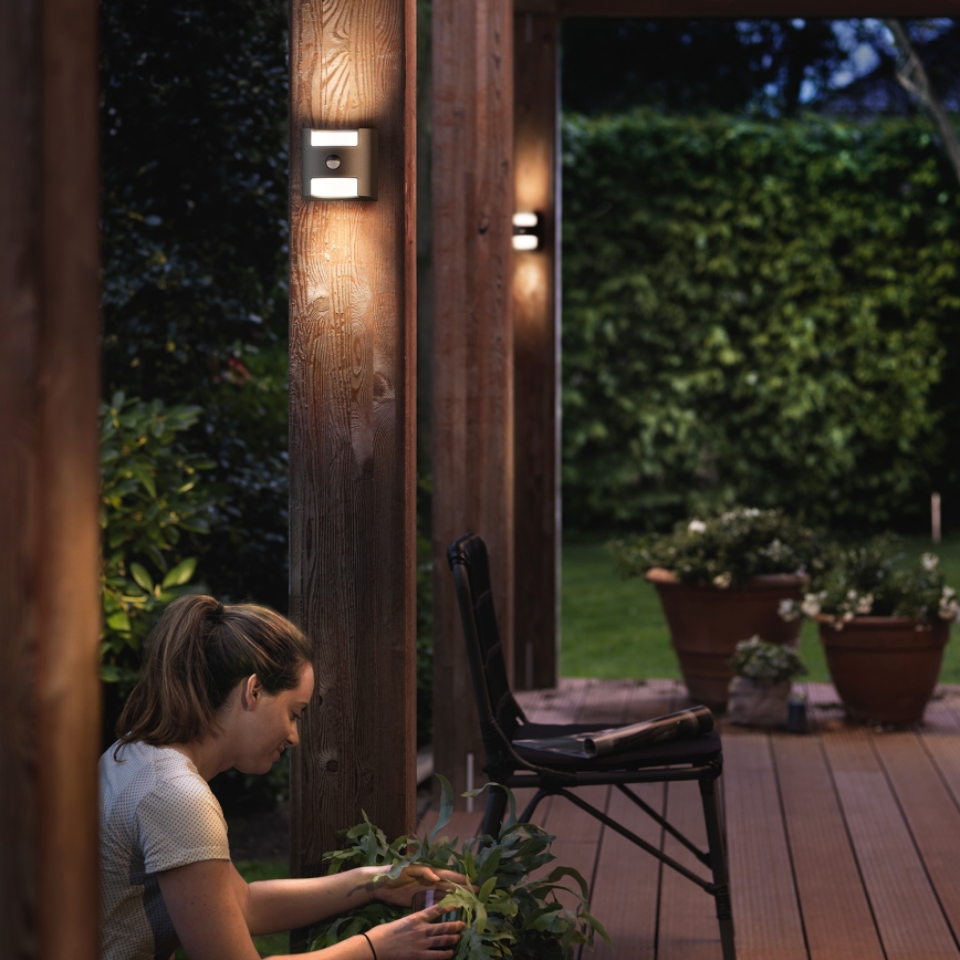 Philips - Outdoor sensor light 2xLED/4,5W/230V IP44