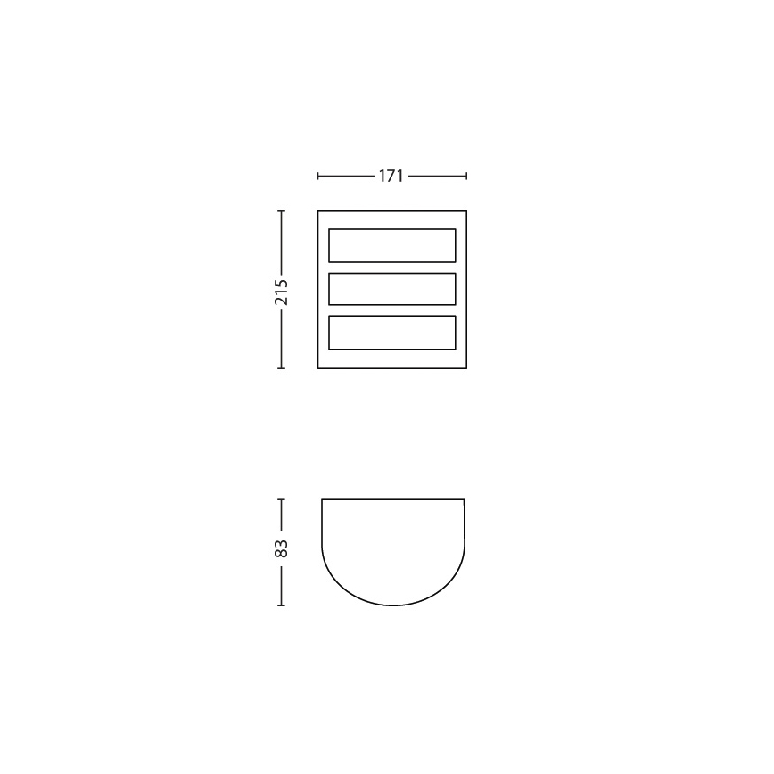 Philips - Outdoor wall light 1xLED/6W/230V IP44