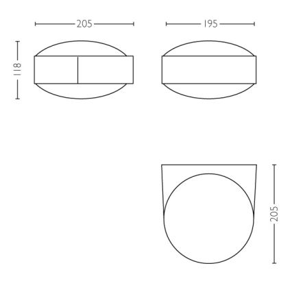 Philips - Outdoor wall light E27/42W