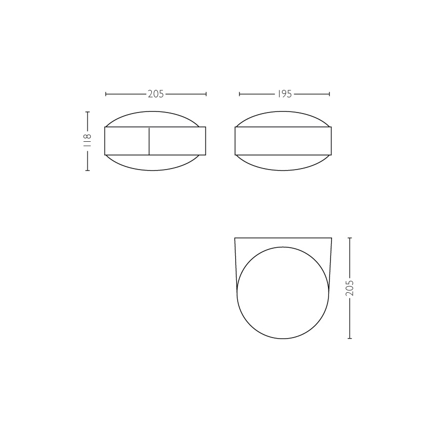 Philips - Outdoor wall light E27/42W