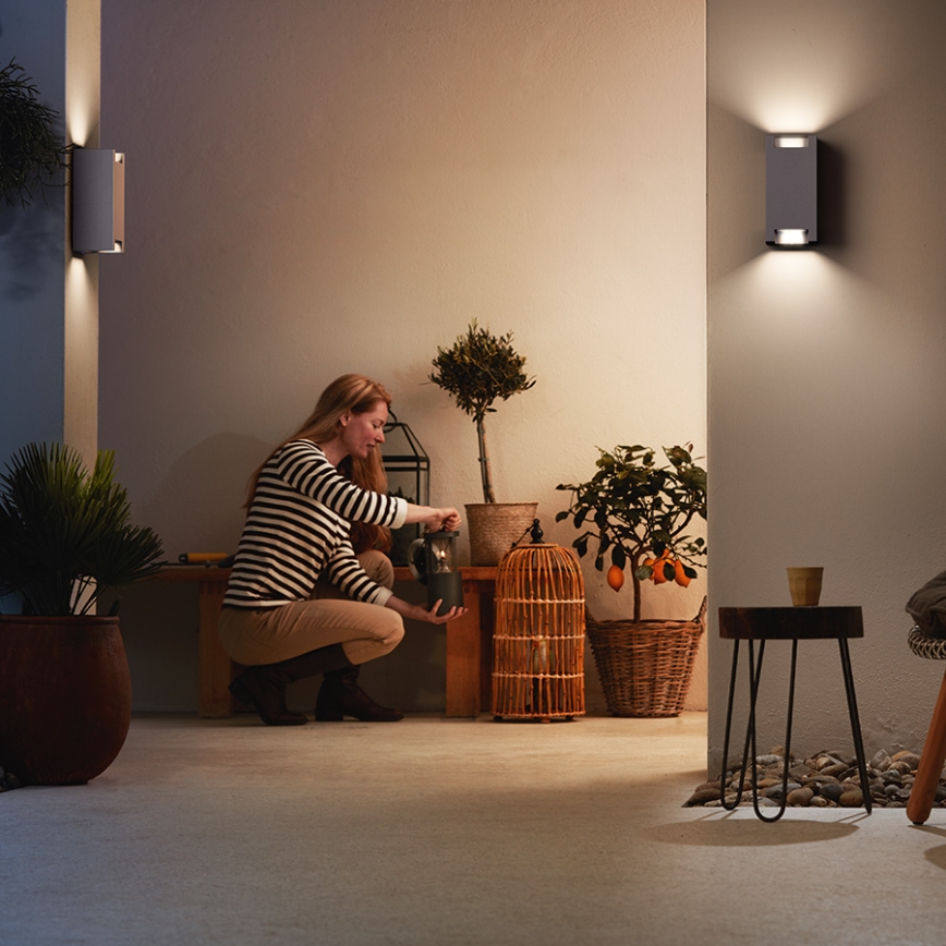 Philips - Outdoor wall light 2xGU10/5W/230V IP44