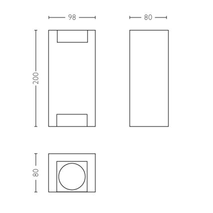 Philips - Outdoor wall light 2xGU10/5W/230V IP44
