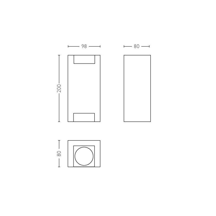 Philips - Outdoor wall light 2xGU10/5W/230V IP44