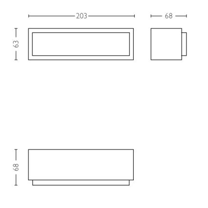 Philips - LED Outdoor wall light LED/4,5W IP44