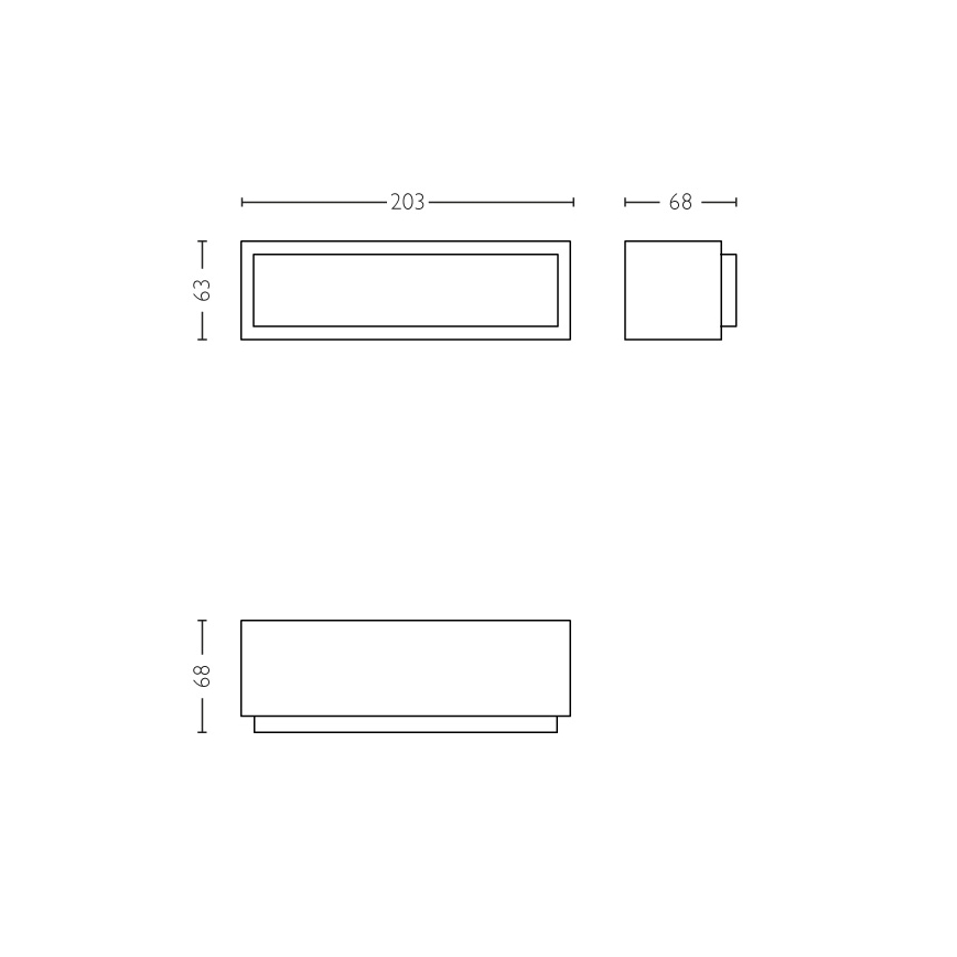 Philips - LED Outdoor wall light LED/4,5W IP44