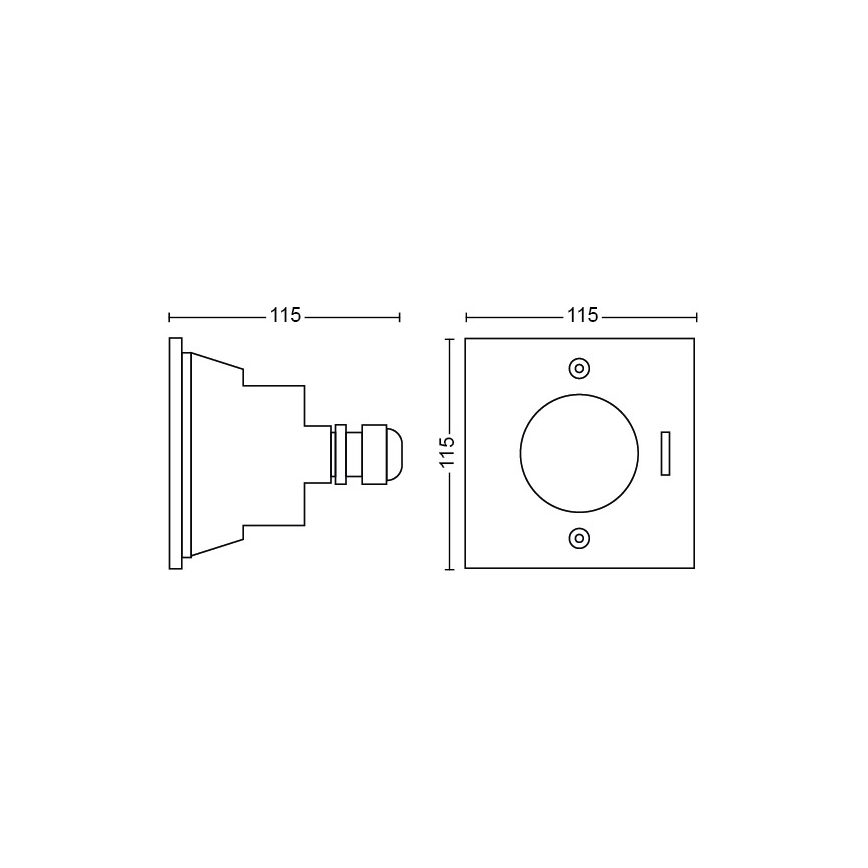 Philips - LED outdoor driveway light LED/3W