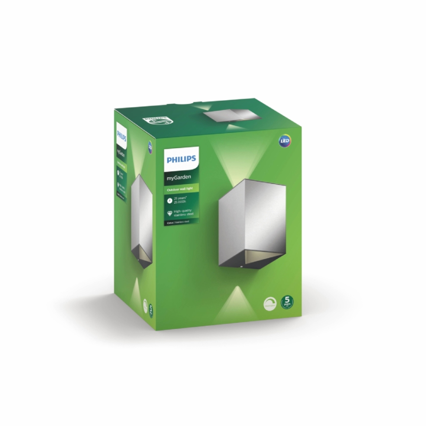 Philips 17358/47/P0 - LED outdoor wall light MYGARDEN CISTUS 2xLED/4.5W/230V IP44