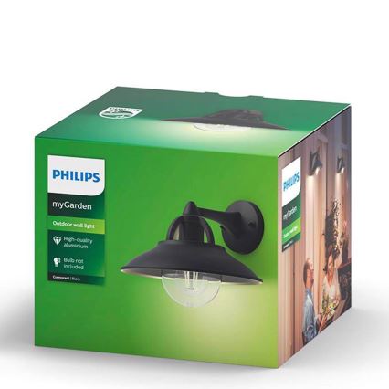 Philips 17381/30/PN - Outdoor wall light COMORANT 1xE27/42W/230V IP44