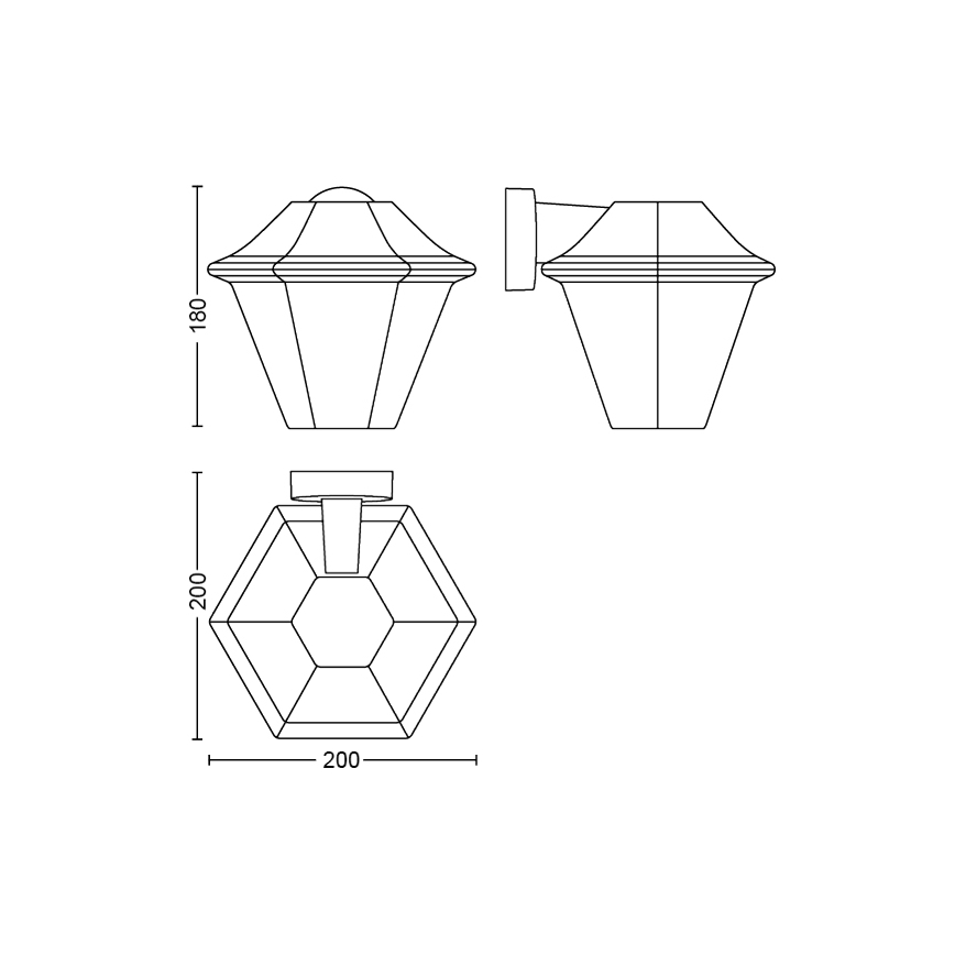 Philips - Outdoor wall light 1xE27/42W