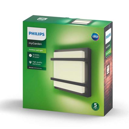 Philips - LED Outdoor wall light LED/12W IP44