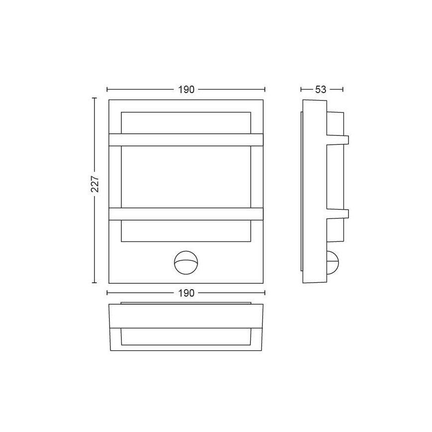 Philips - LED Outdoor wall light LED/12W IP44