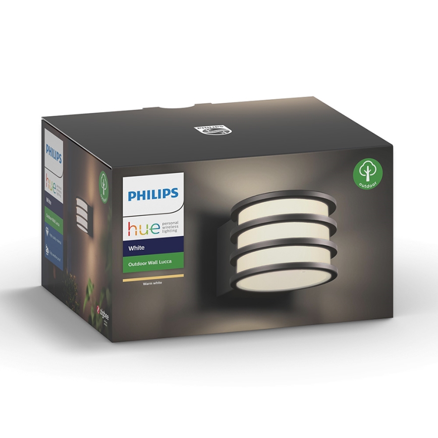 Philips 17401/93/P0 - LED Dimming outdoor light HUE LUCCA 1xE27/9,5W/230V