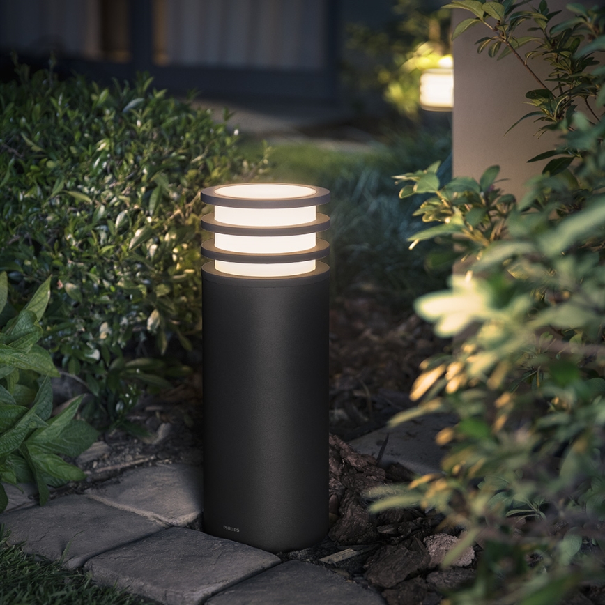 Philips 17402/93/P0 - LED Dimming outdoor lamp HUE LUCCA 1xE27/9,5W/230V