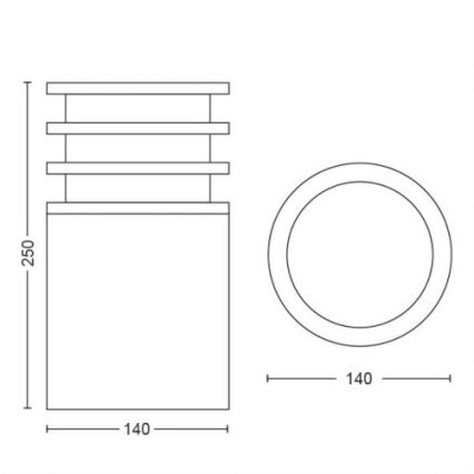 Philips - LED Dimmable outdoor lamp Hue LUCCA 1xE27/9,5W/230V IP44