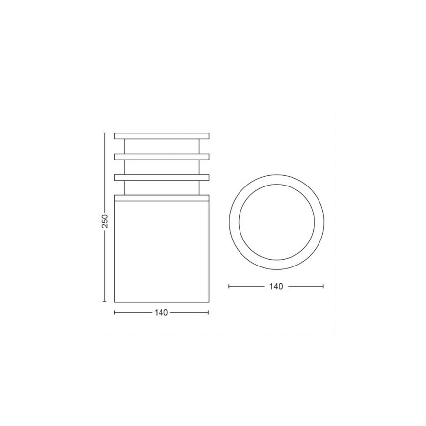 Philips - LED Dimmable outdoor lamp Hue LUCCA 1xE27/9,5W/230V IP44