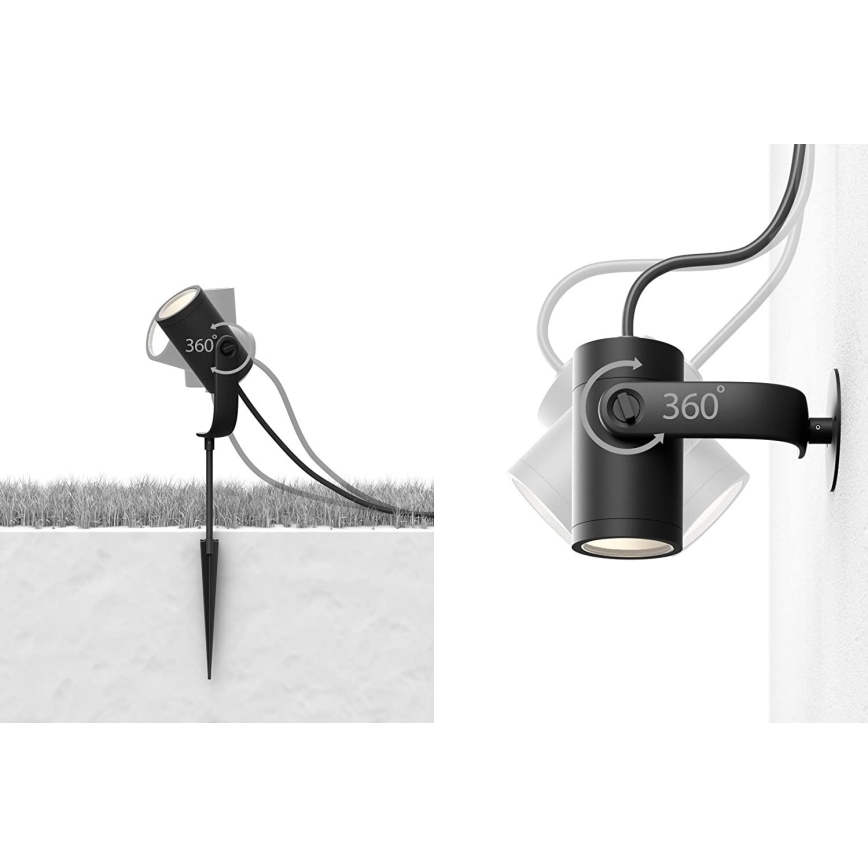 Philips - SET 3x LED Spotlight Hue LILY 3xLED/8W/230V IP65