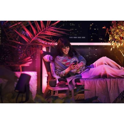 Philips 17414/30/P7 - SET 3x LED RGB Dimming outdoor spotlight HUE LILY 3xLED-RGB/8W/230V IP65