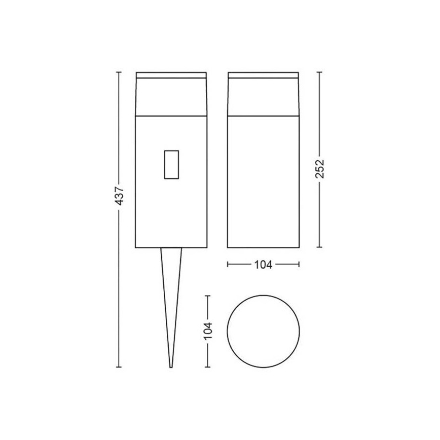 Philips - LED RGB Dimmable outdoor lamp Hue CALLA LED/8W/24V IP65