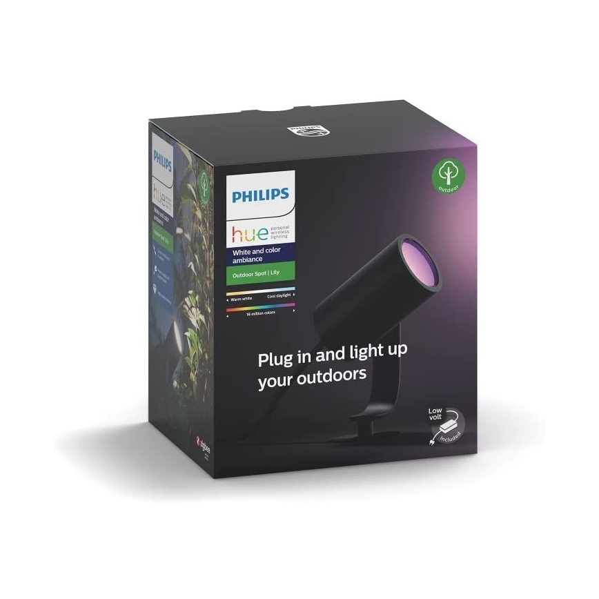 Philips - LED RGB Outdoor spotlight Hue LILY LED/8W/230V IP65