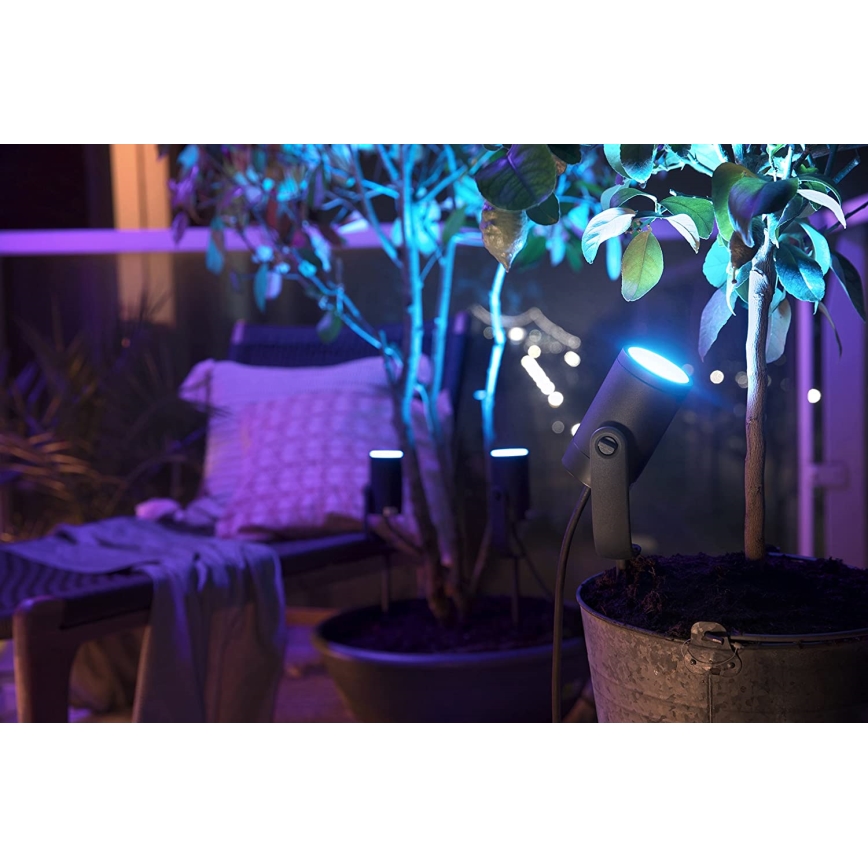 Philips - LED RGB Outdoor spotlight Hue LILY LED/8W/230V IP65