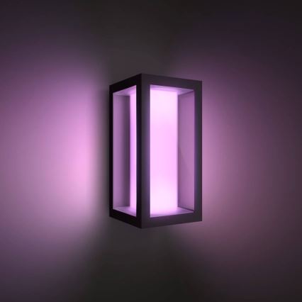Philips - LED RGBW Dimmable outdoor wall light Hue IMPRESS 2xLED/8W/230V 2000-6500K IP44