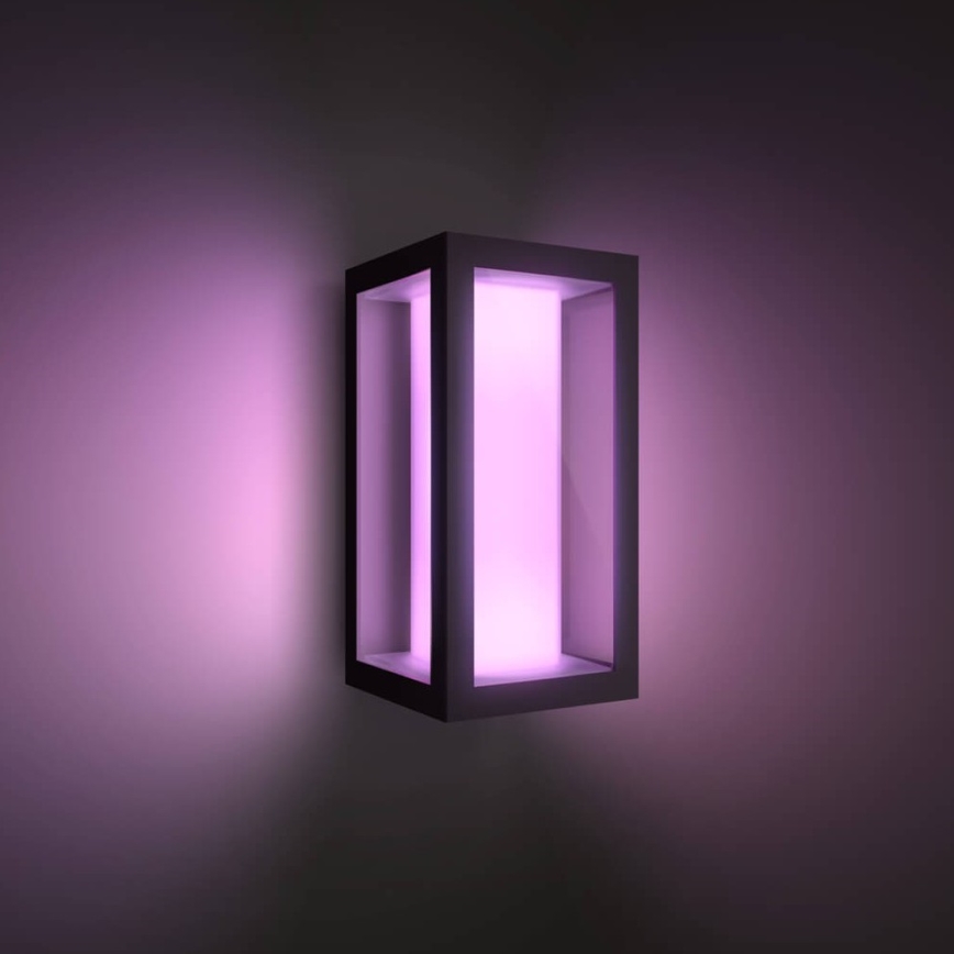 Philips - LED RGBW Dimmable outdoor wall light Hue IMPRESS 2xLED/8W/230V 2000-6500K IP44